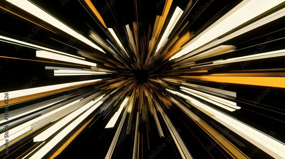 Fototapeta premium A glowing explosion of lights and vibrant colors fills the background, with intricate patterns and designs forming a stunning visual display of illumination and radiant energy