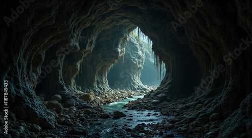 inside the cave