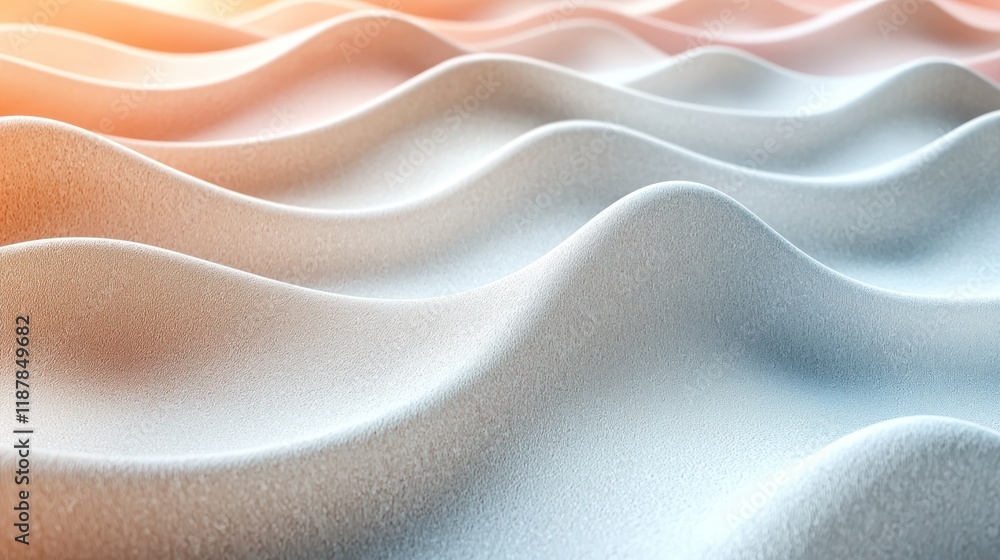 Obraz premium Abstract waves with soft gradients and textures.