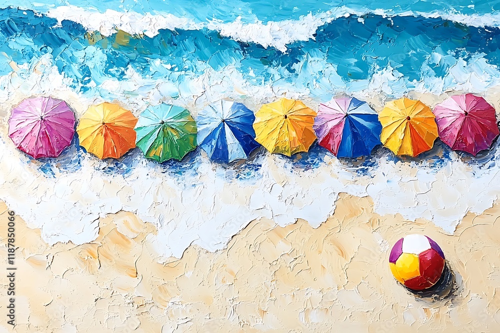 Obraz premium umbrellas on the beach