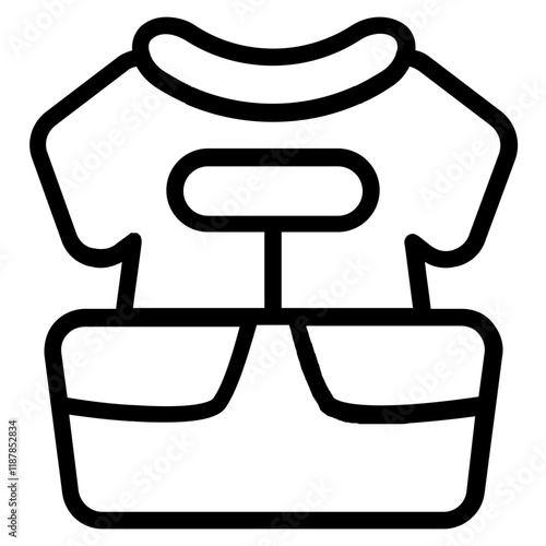 Clothes Donation Line Icon