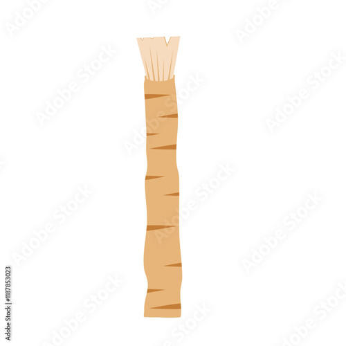 Siwak miswak organic toothbrush icon Traditional Ramadan islamic teeth hygiene concept. Cartoon dental health vector illustration.