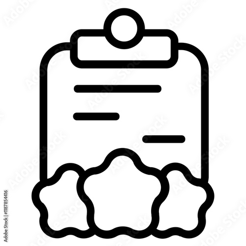 Review Line Icon