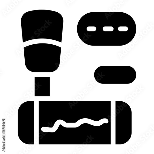 Dubbing Solid Icon