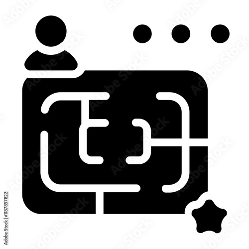 Maze Solid Icon