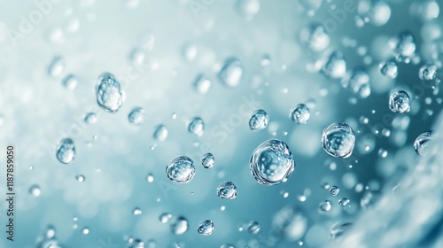 Wallpaper Mural Close-up of water droplets creating a serene, refreshing atmosphere. Torontodigital.ca
