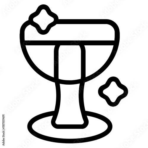 Holy Grail Line Icon