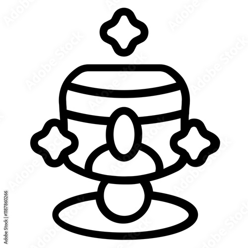 Holy Grail Line Icon