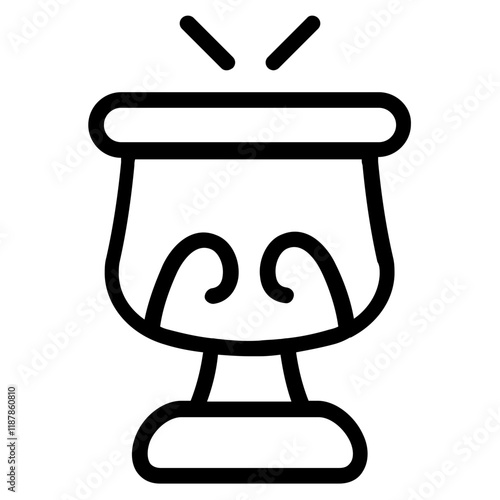 Holy Grail Line Icon