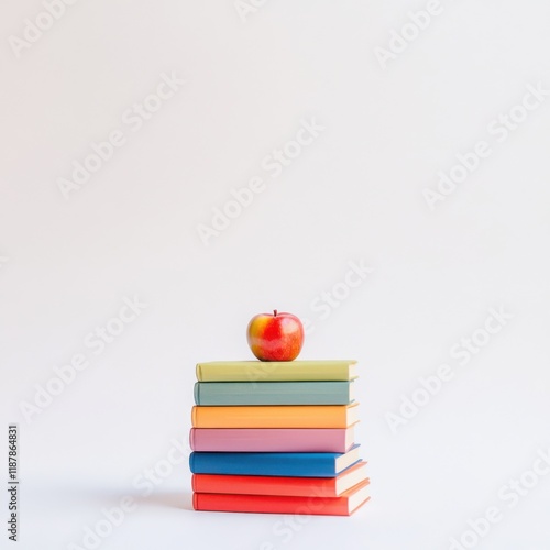 Wallpaper Mural Stack of colorful books Torontodigital.ca