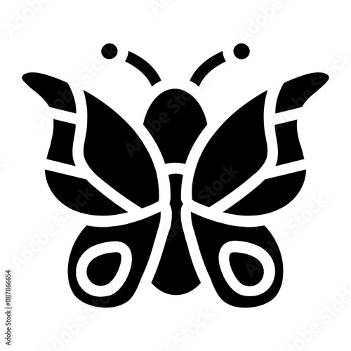 Moth Solid Icon