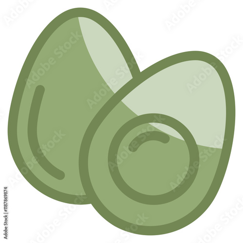 Boiled Egg Icon Element For Design