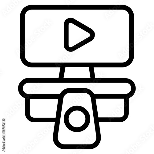 Chill at Home Line Icon