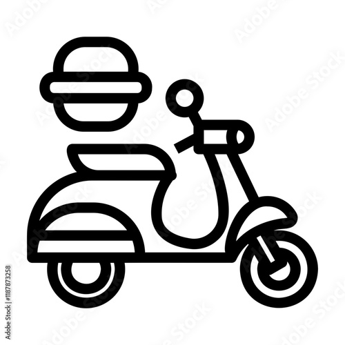 motorbike Line Icon