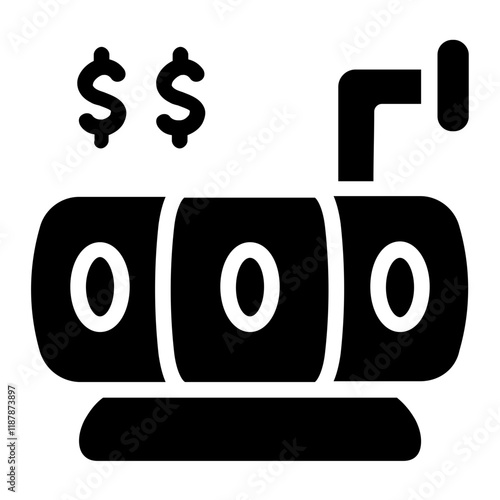 Raffle Drum Solid Icon
