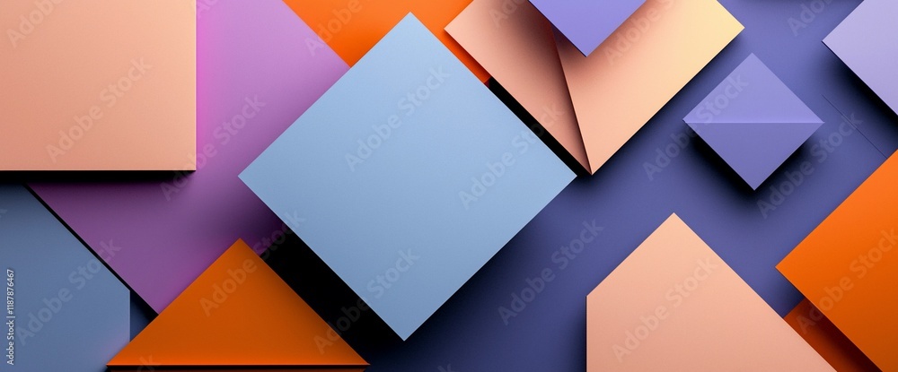 Abstract geometric shapes in pastel colors. Abstract geometric shapes in pastel colors.