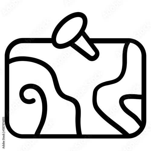 Wooden Plank Line Icon