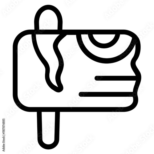 Wooden Plank Line Icon