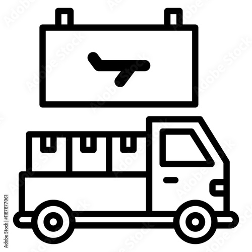 Truck  Icon Element For Design