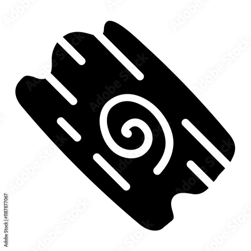Wooden Plank Solid Icon