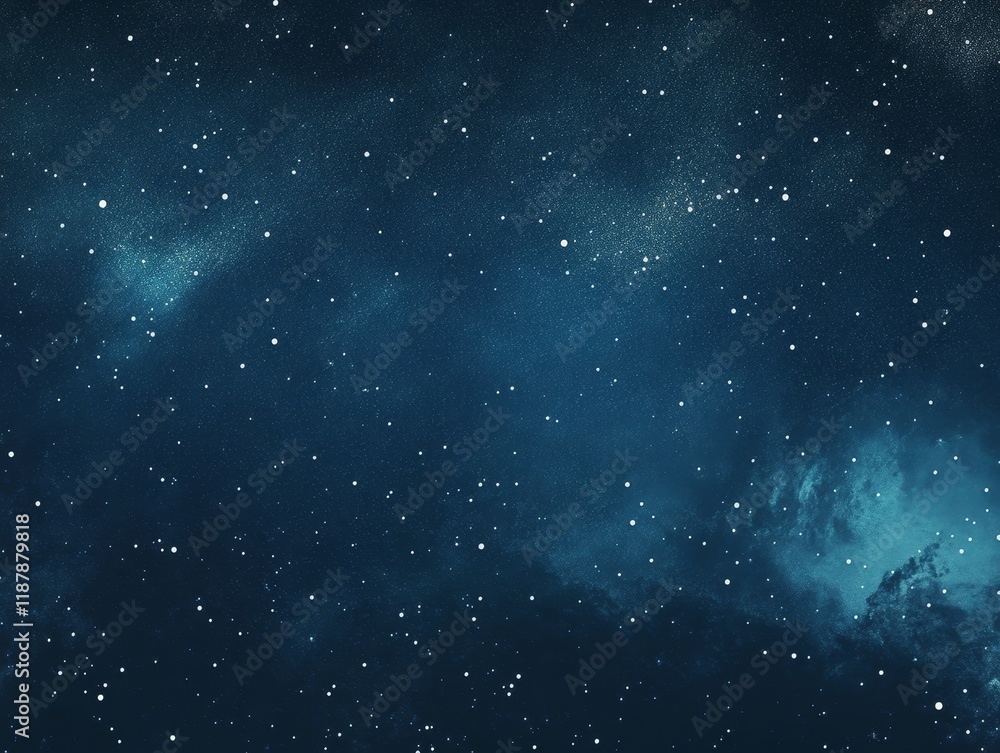 Fototapeta premium Stunning night sky with countless stars and cosmic clouds in deep space