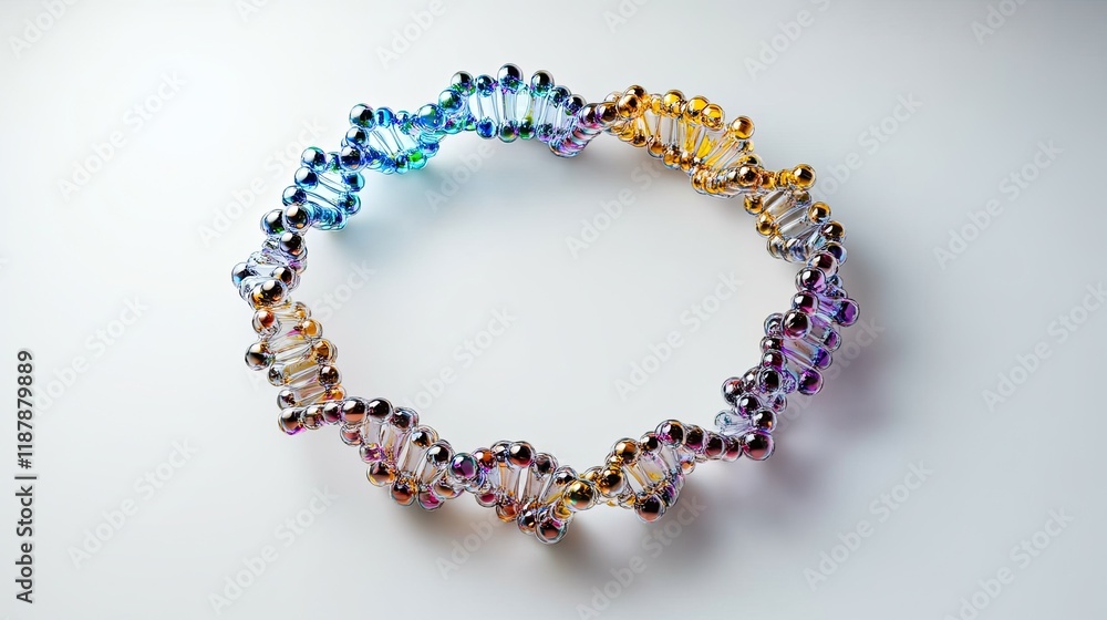 DNA circle for genetic studies and molecular biology. DNA circle for genetic studies and molecular biology.