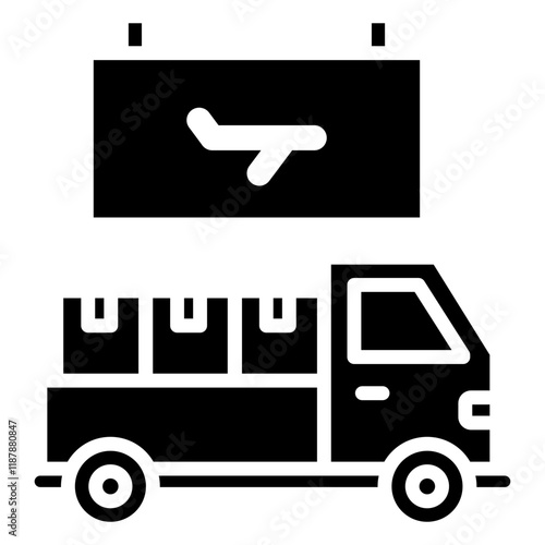 Truck  Icon Element For Design