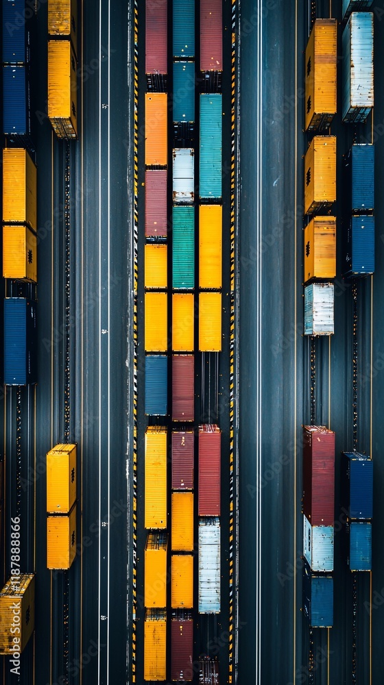 Obraz premium Cargo management, freight scheduling, task management, time-saving systems, planning tool