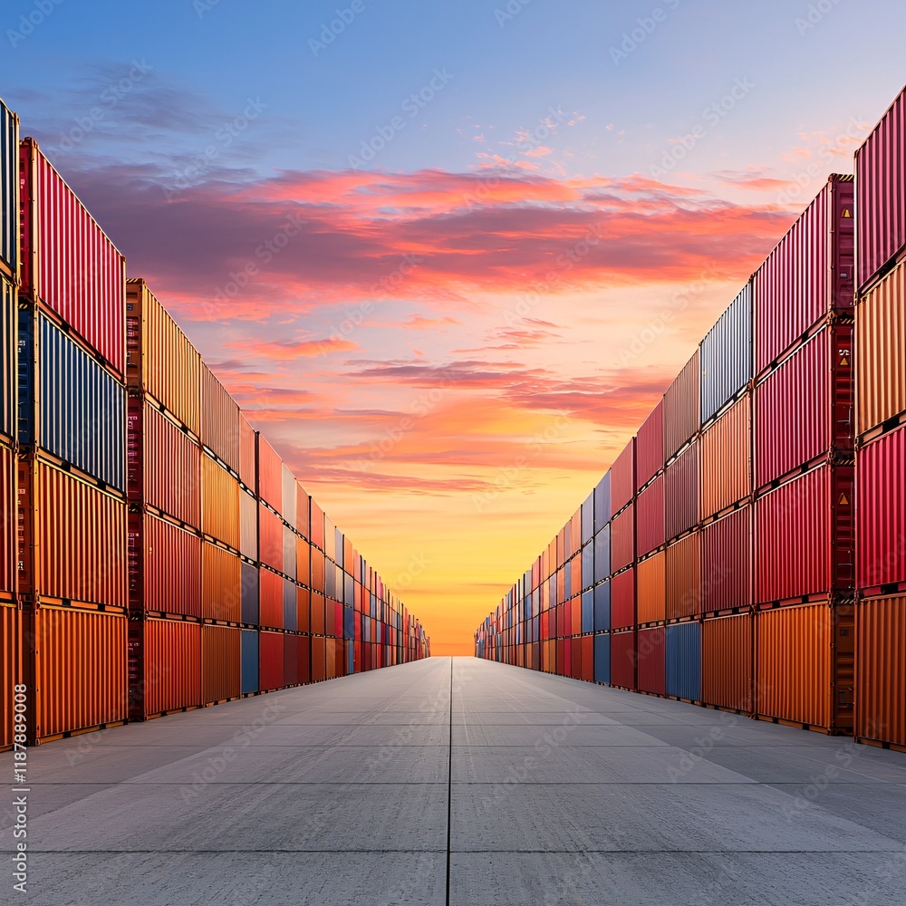 Fototapeta premium Cargo management, freight network, international operations, tech-driven connections, logistics solutions