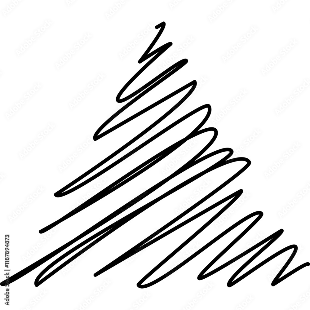 Scribble Hand Drawn Shape Scribble Hand Drawn Shape