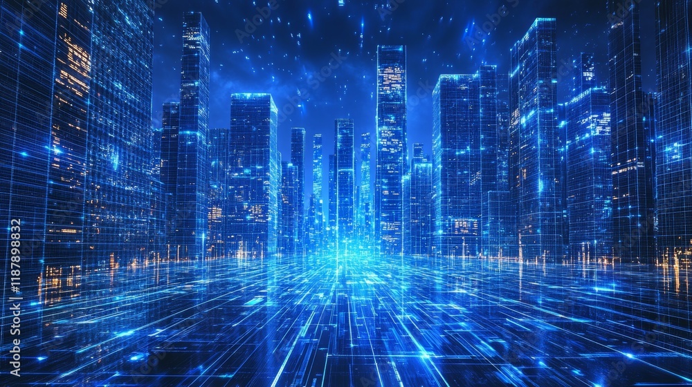 Futuristic Digital Cityscape
Futuristic Digital Cityscape