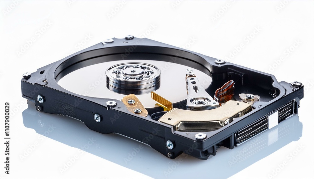 Hard Drive Close-Up: Inner Workings Exposed Hard Drive Close-Up: Inner Workings Exposed