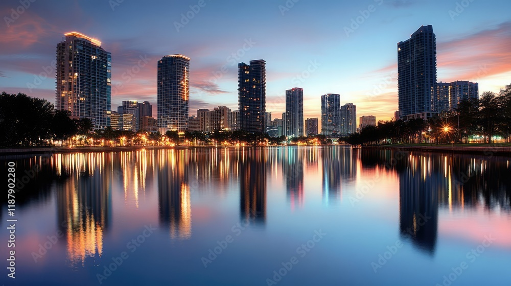 Panoramic Aerial View of Frankfurt, Germany at Dusk in High Resolution. Panoramic Aerial View of Frankfurt, Germany at Dusk in High Resolution.