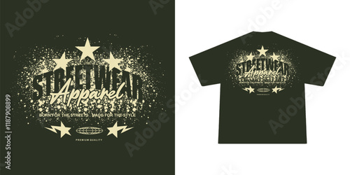 Futuristic streetwear Poster With Aesthetic Graphic Design for T shirt Street Wear and Urban Style