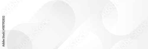 Abstract white Geometric banner design background.