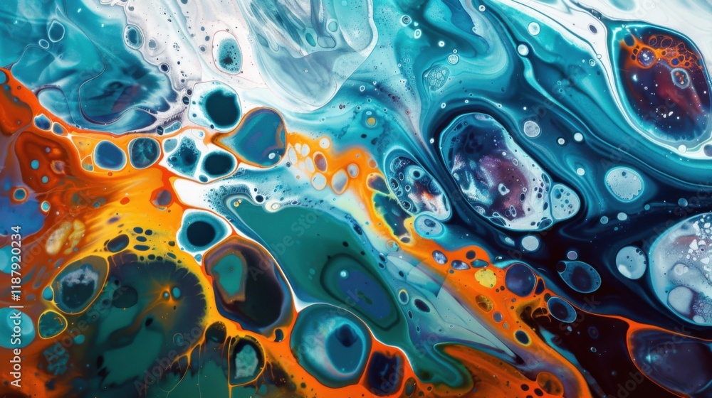 a fantastical exploration of abstract artistry featuring dynamic shapes and vivid hues, No bowls, white space in the center of the page for text a fantastical exploration of abstract artistry featuring dynamic shapes and vivid hues, No bowls, white space in the center of the page for text