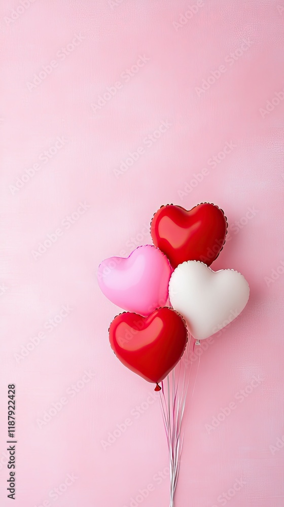 Heart shaped balloons for Valentine's Day Heart shaped balloons for Valentine's Day