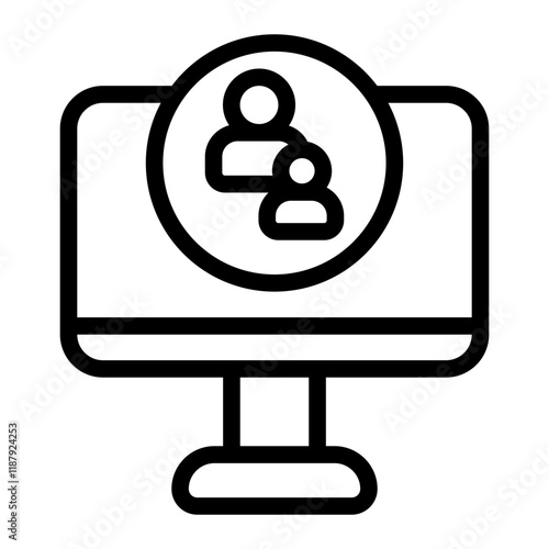 Computer Control Line Icon