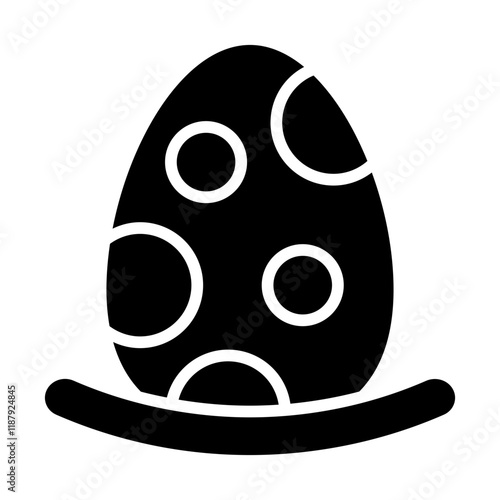 Dinosaurus Egg Solid Icon