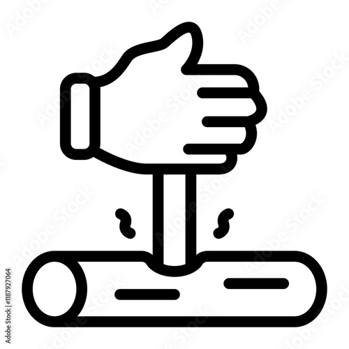 Fire Making Line Icon