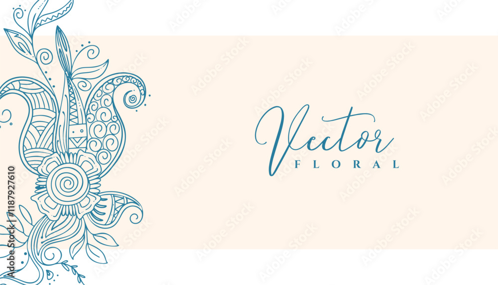 elegant artistic flower art background with ethnic touch elegant artistic flower art background with ethnic touch