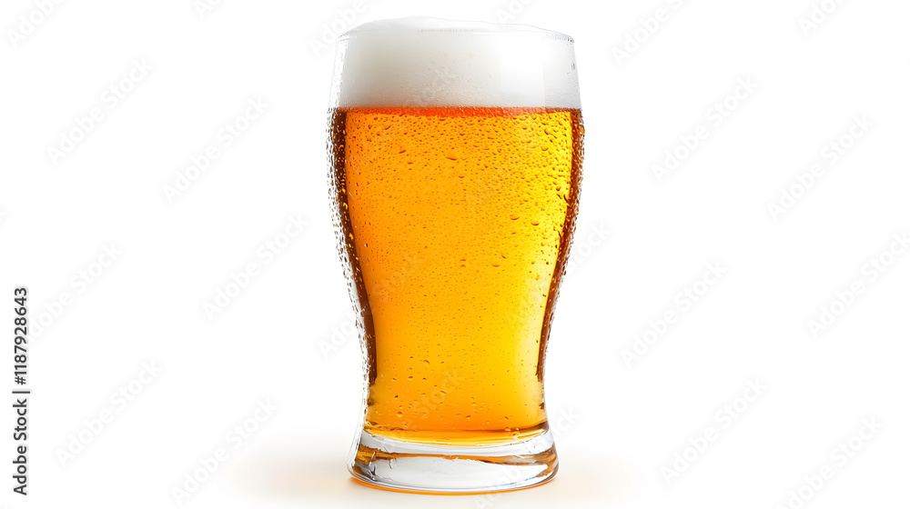 Glass of beer isolated on a white background Glass of beer isolated on a white background