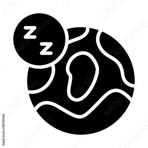 Global Jet Lag Solid Icon