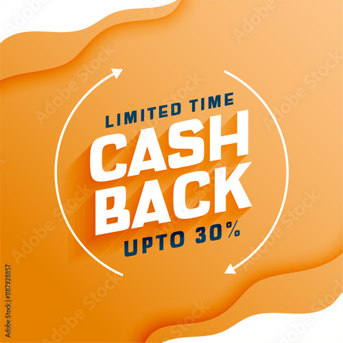 cashback service offer background with upto 30 percent discount