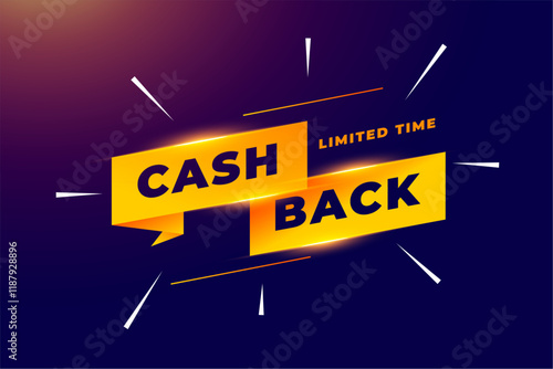 limited time cashback sale offer background design