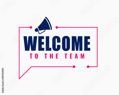 modern welcome banner congratulate new member for joining team