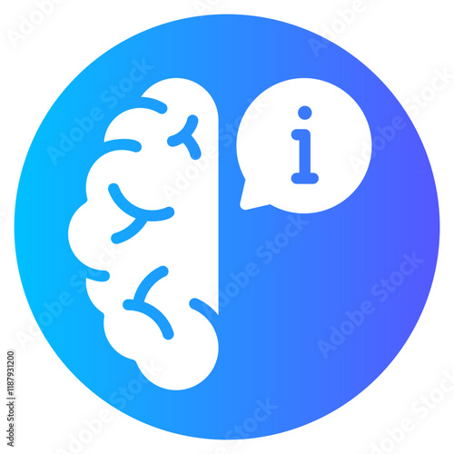 brain gradient icon