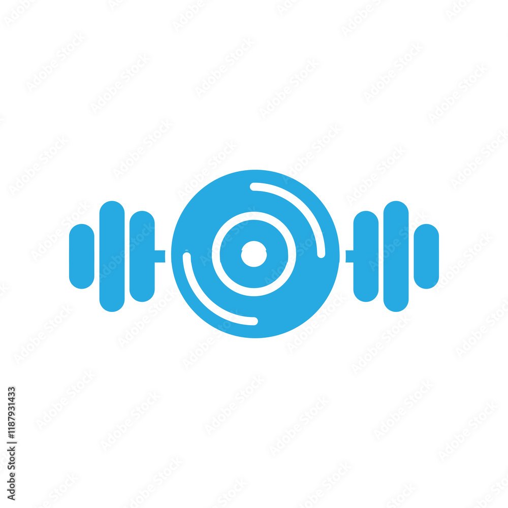 weight plate icon illustration flat weight plate icon illustration flat