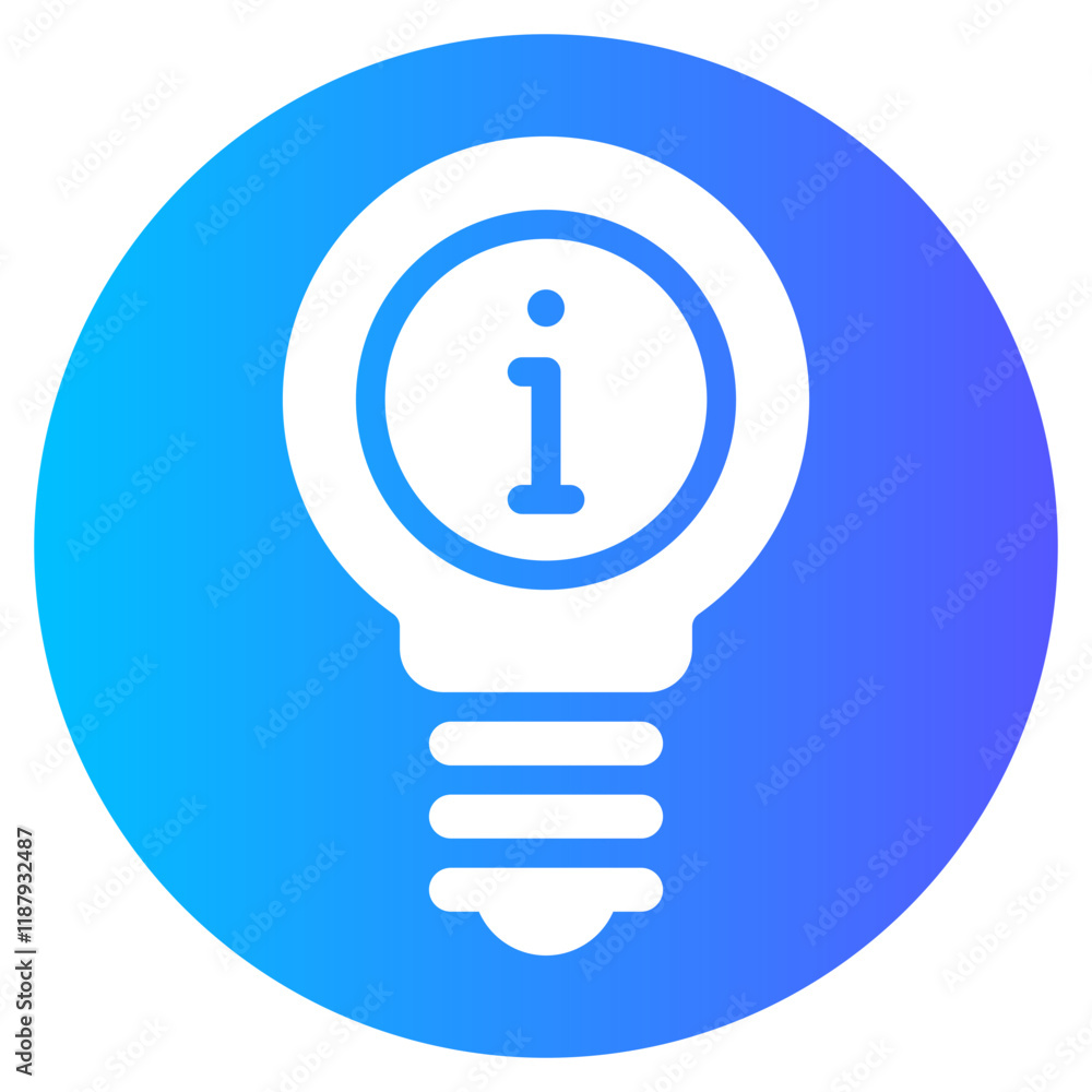 light bulb gradient icon light bulb gradient icon