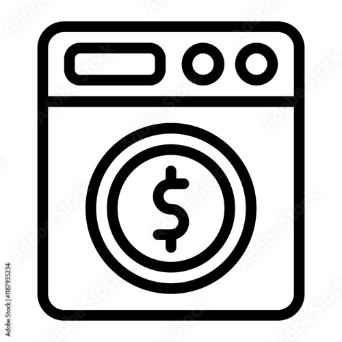 Money Laundering Line Icon